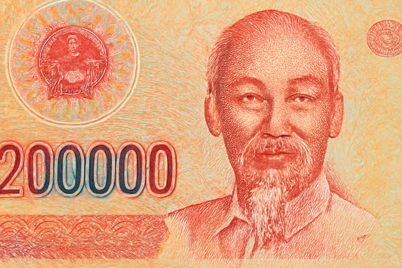 Hình ảnh tiền Việt Nam mệnh giá 200.000 đồng