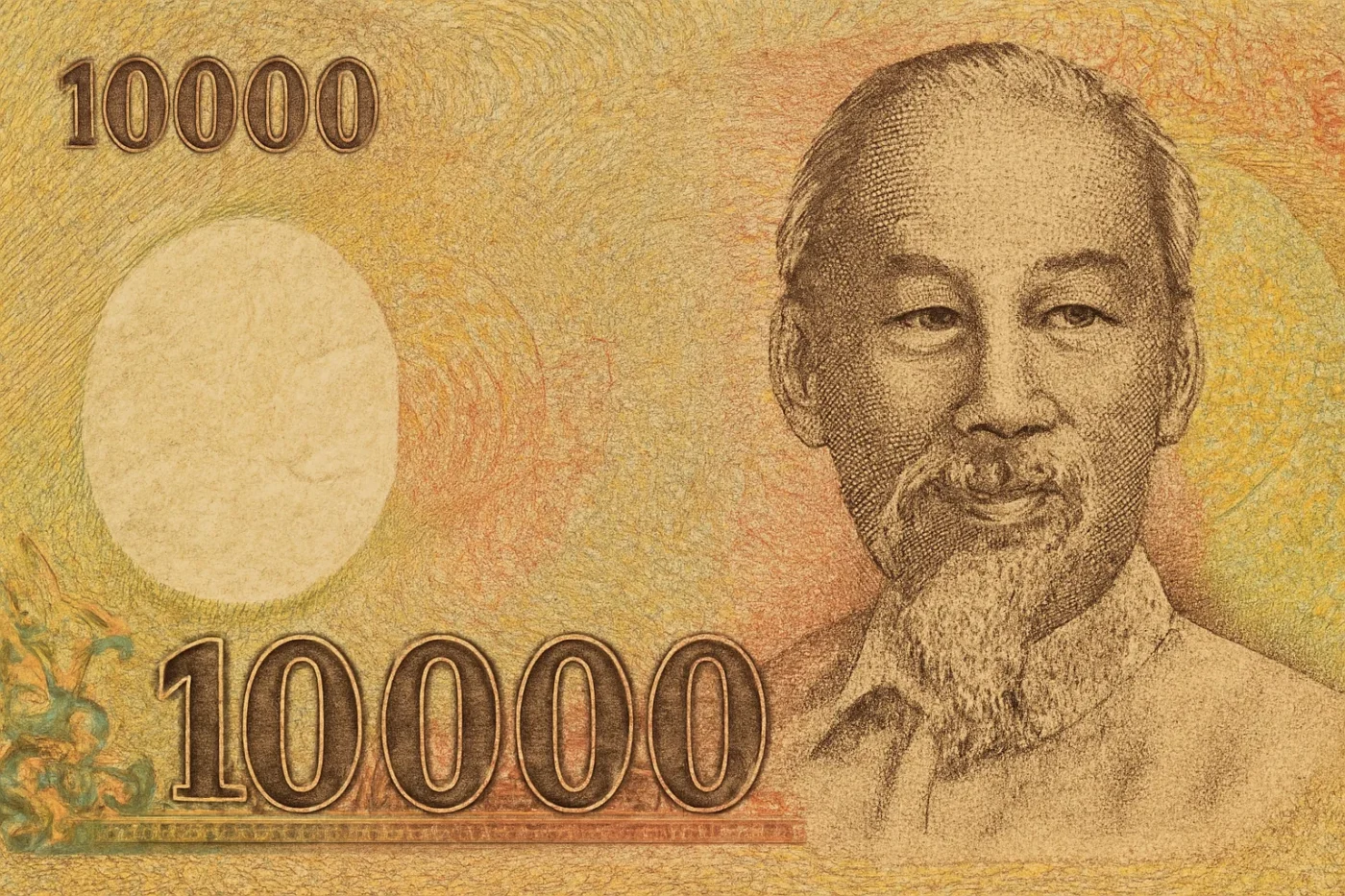 Hình ảnh tiền Việt Nam mệnh giá 10.000 đồng